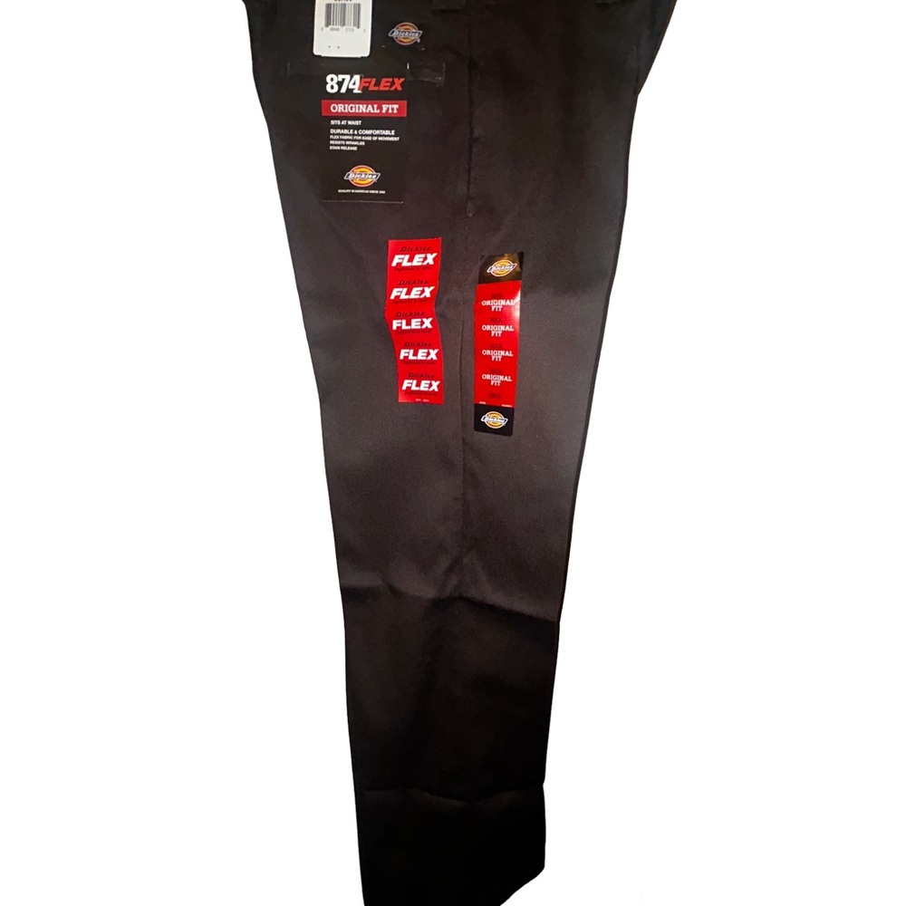 Dickies Men's Dark Gray Flex Khakis